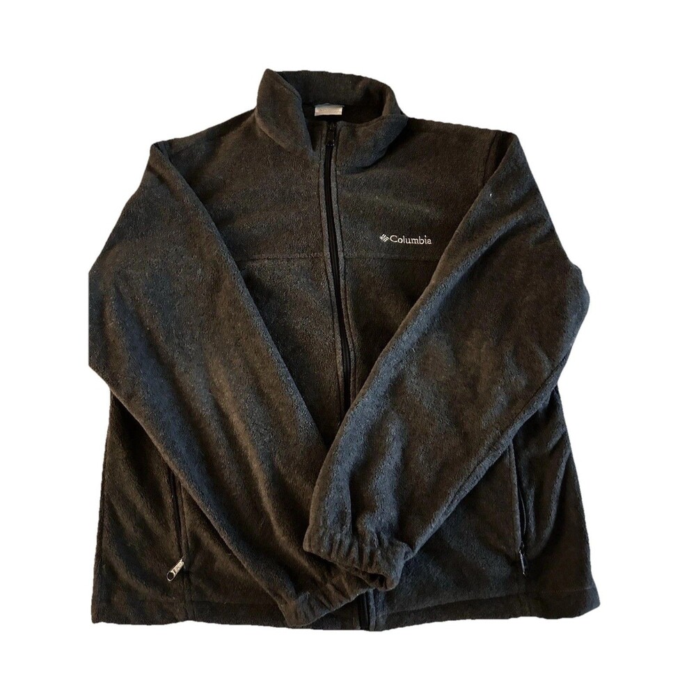 Columbia Jacket Grey Size L Pre Owed Full Zip Unisex Long Sleeve Pockets